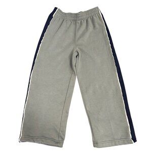 Starter Boys Gray & Navy Athletic Pants M (8) 100% Polyester Elastic Waistband